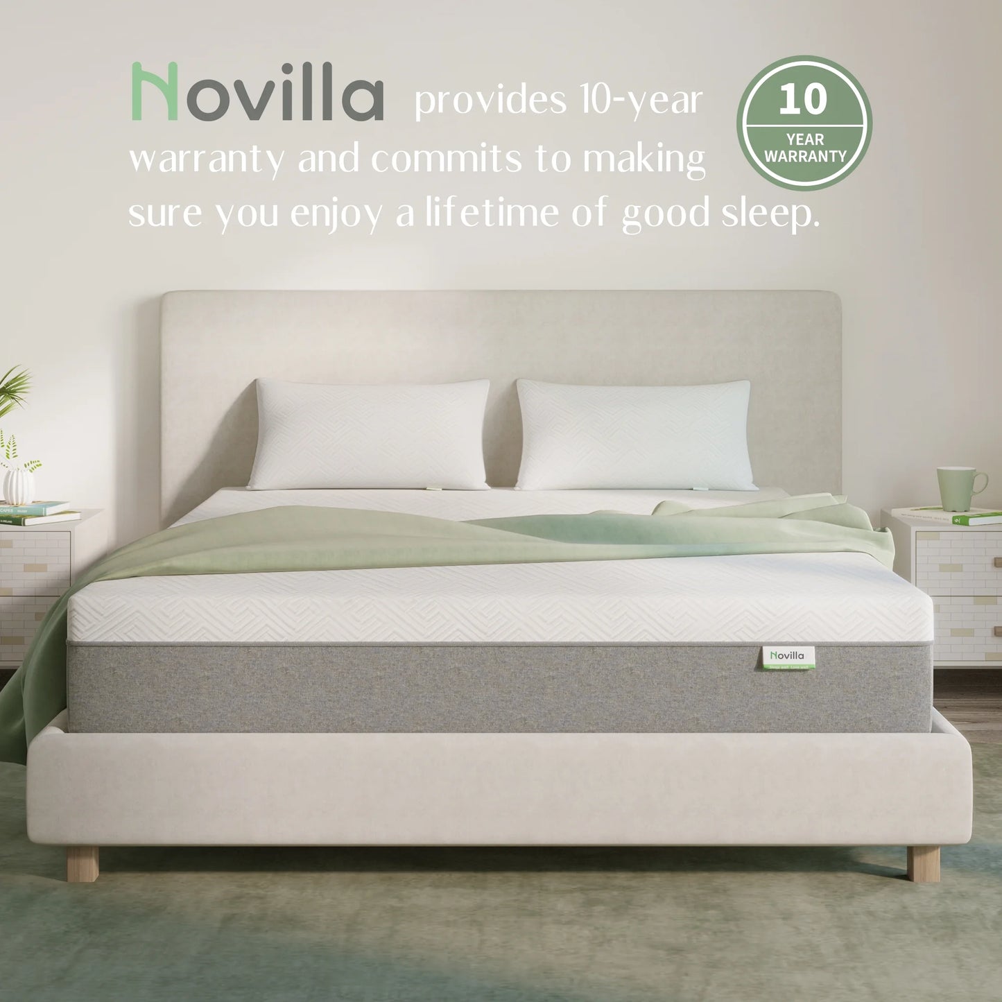 10 Inch Gel Memory Foam Mattress in a Box, Twin Mattress