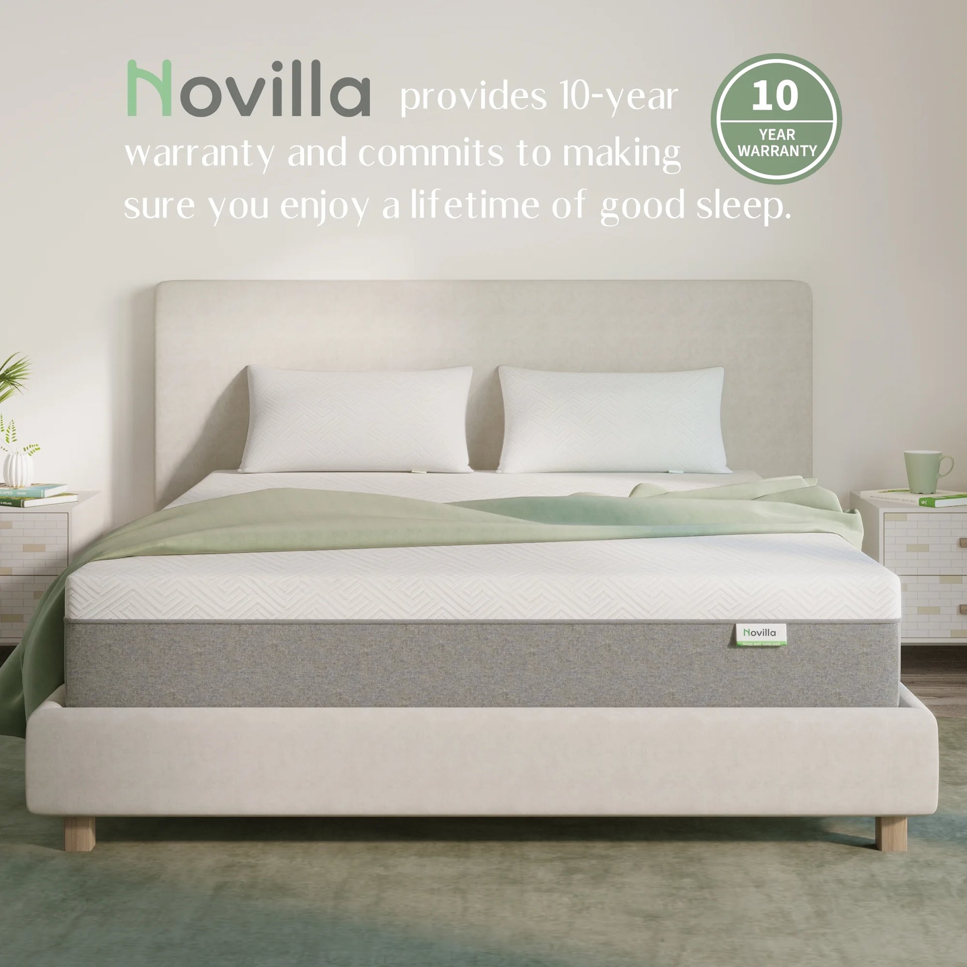 10 Inch Gel Memory Foam Mattress in a Box, Twin Mattress