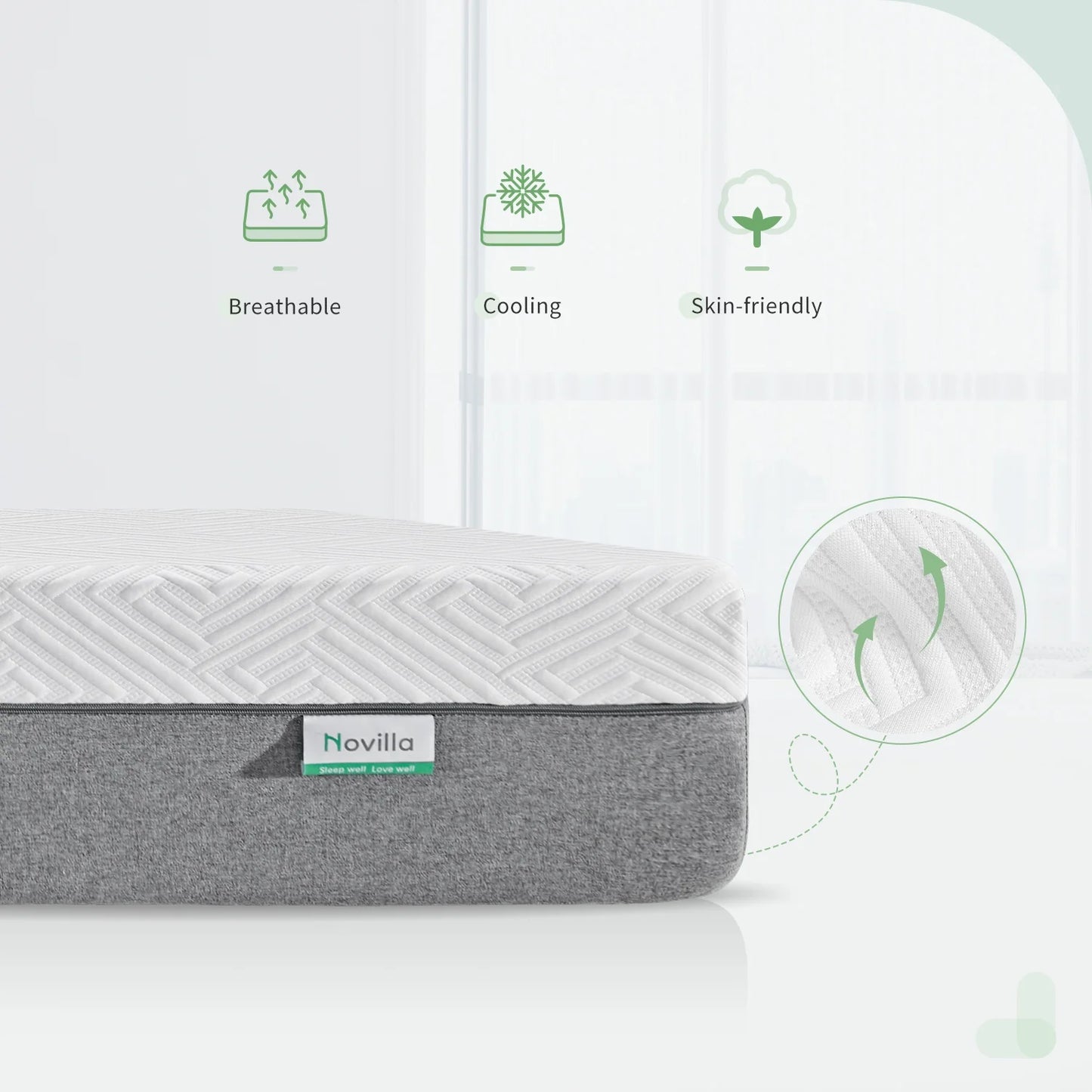10 Inch Gel Memory Foam Mattress in a Box, Twin Mattress