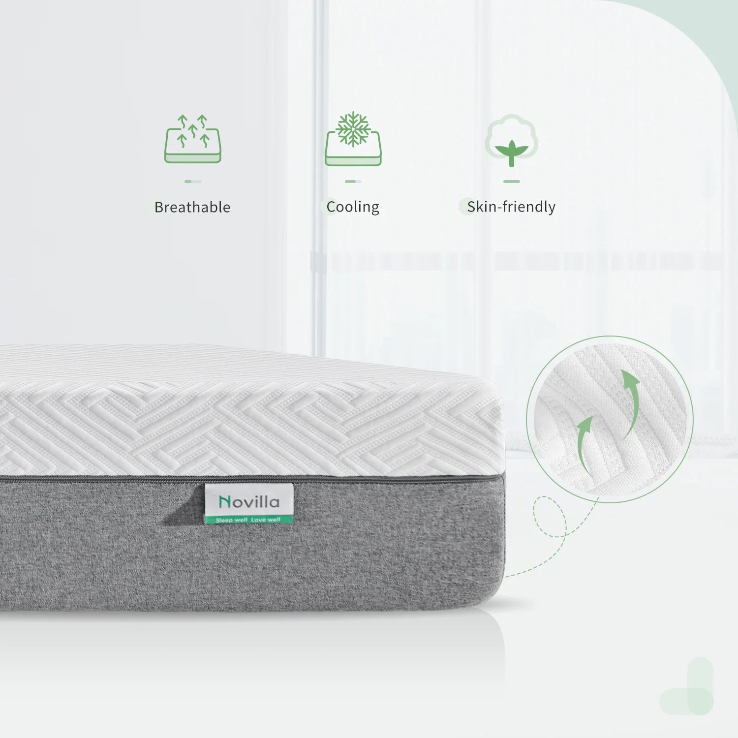 10 Inch Gel Memory Foam Mattress in a Box, Twin Mattress