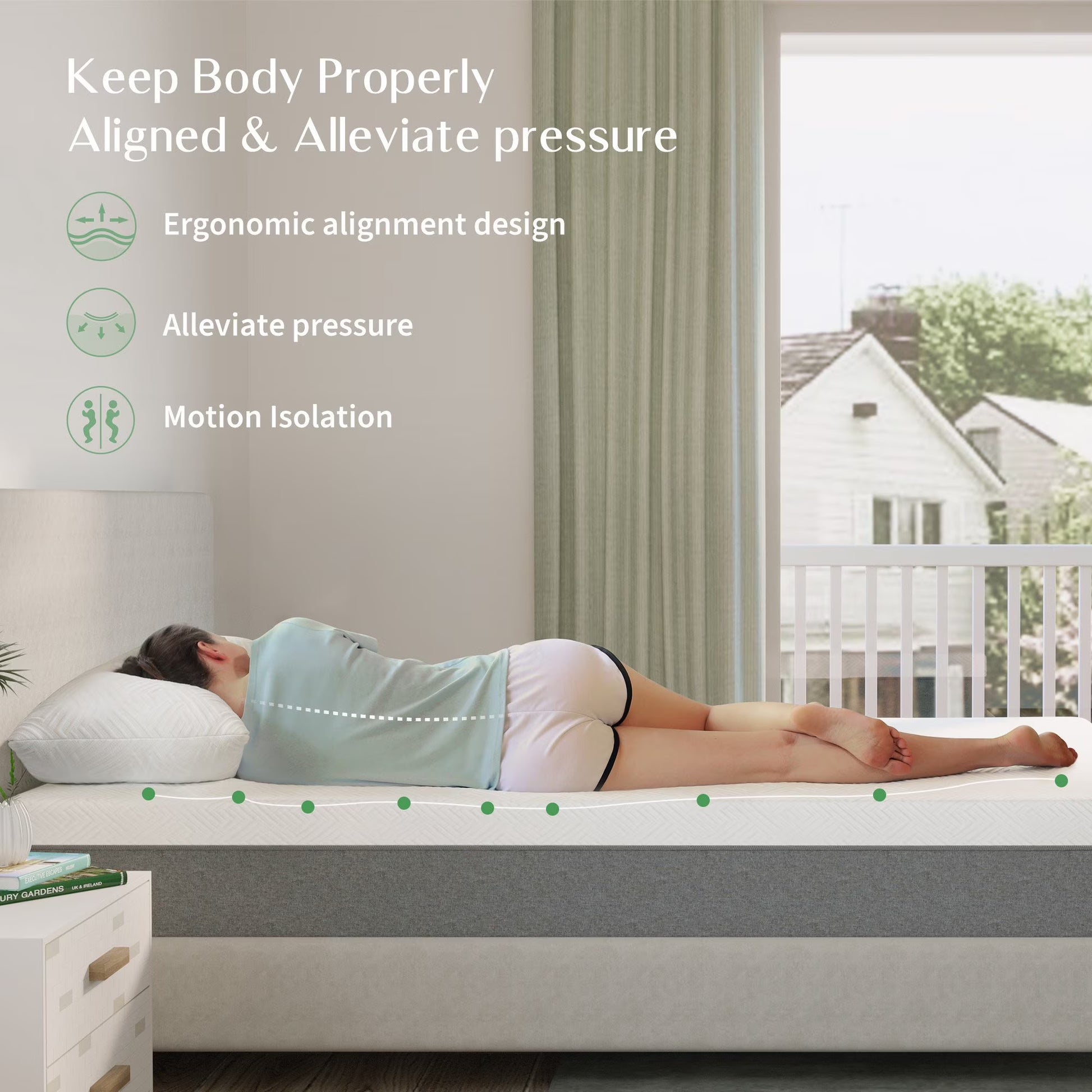 10 Inch Gel Memory Foam Mattress in a Box, Twin Mattress