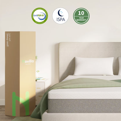 10 Inch Gel Memory Foam Mattress in a Box, Twin Mattress