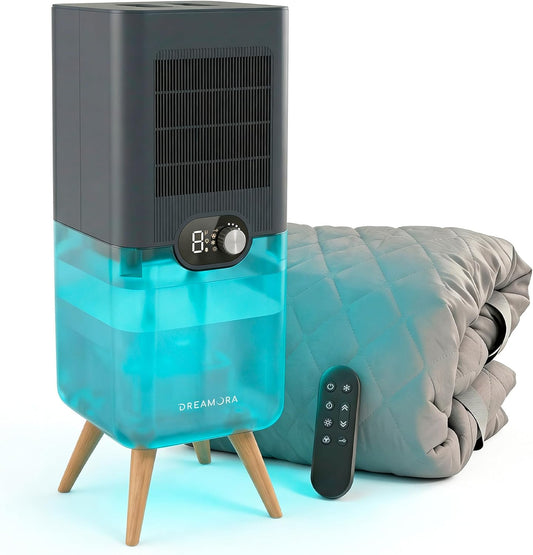 Luna - Water-Cooled Bed Cooling System - Elegant & Compact Bed Cooler for Hot Sleepers, Deep, Restorative Sleep - Dual-Sided Cooling Mattress Pad & Precise Temperature Control