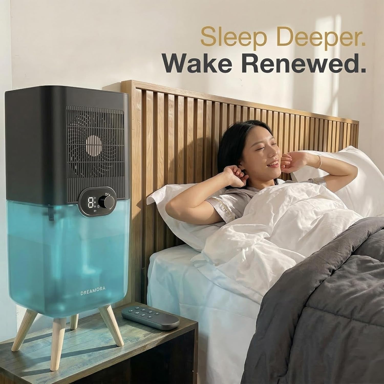 Luna - Water-Cooled Bed Cooling System - Elegant & Compact Bed Cooler for Hot Sleepers, Deep, Restorative Sleep - Dual-Sided Cooling Mattress Pad & Precise Temperature Control