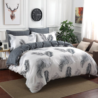 Evergreen 5-Piece 100% Cotton Bedding Set: Duvet Cover, Two Pillowcases and Two Pillow Shams (Oversized King) (No Comforter Included)