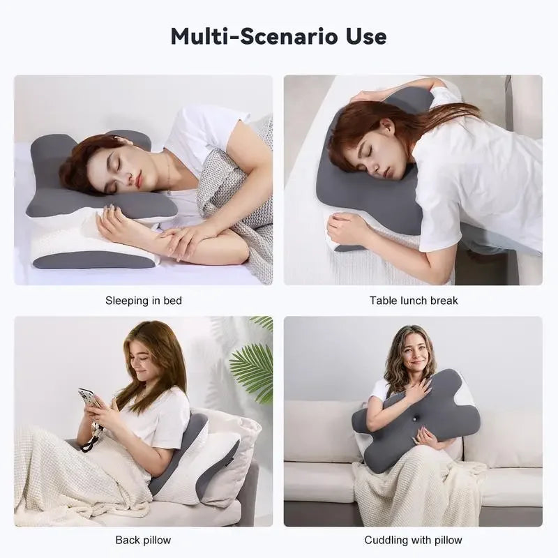 Ergonomic Butterfly Memory Sleep Pillow, Memory Foam Pillow